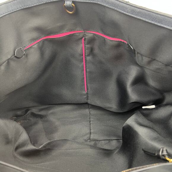 The Sak Collective Sienna Leather Shopper Blue Tooled Tote Bag - Picture 6 of 10